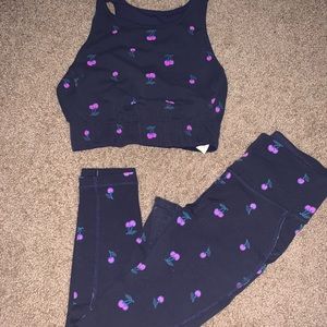 Cherry two piece gym set